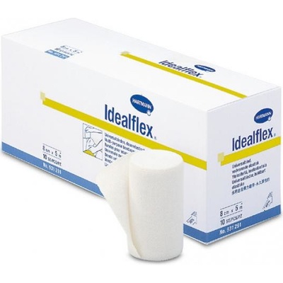 Idealflex krátkotažné kompresivní obinadlo 10 cm x 5 m, 10 ks
