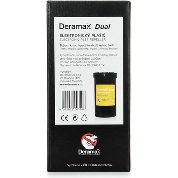Deramax-Dual Elektronický plašič (odpuzovač) krtků a hryzců 0350