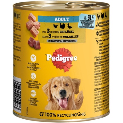 Pedigree Classic drůbeží v paštice 12 x 800 g