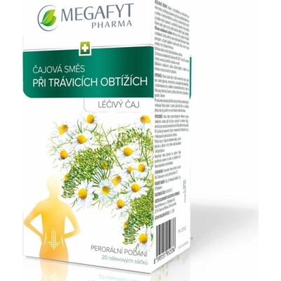 Megafyt Čajová směs při trávicích obtížích 20 x 1,5 g