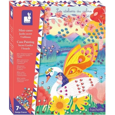 Janod Творчески комплект Janod - Cane Painting, Secret Garden (J09106)