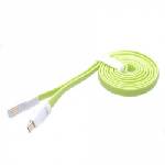 Tellur Силиконов кабел Tellur от USB към Type-C - Зелен (TLL155401)