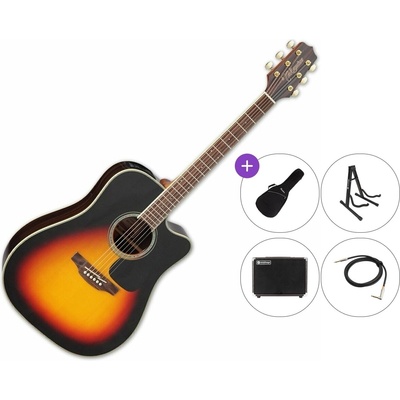 Takamine GD51CE Premium SET Brown Sunburst Електро-акустична китара Дреднаут