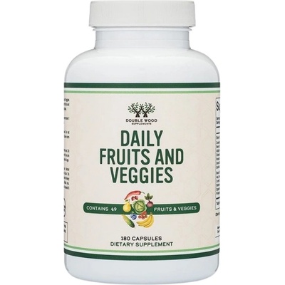 Double Wood Supplements Daily Fruits and Veggies [180 капсули]