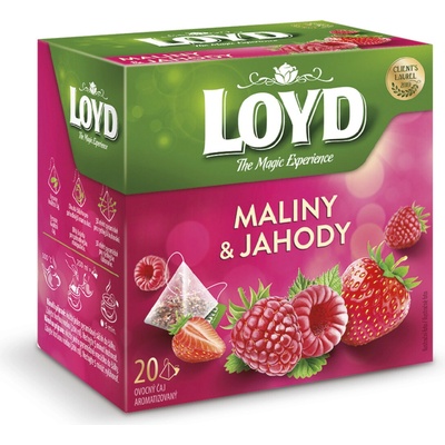 Loyd Maliny a jahody ovocný čaj 20 x 2 g
