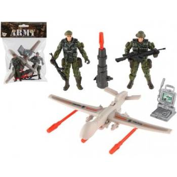 Teddies Комплект войници със самолет с аксесоари