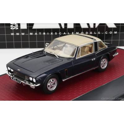 Matrix scale models Jensen Interceptor Siii Coupe 1975 Modrá Bílá 1:43