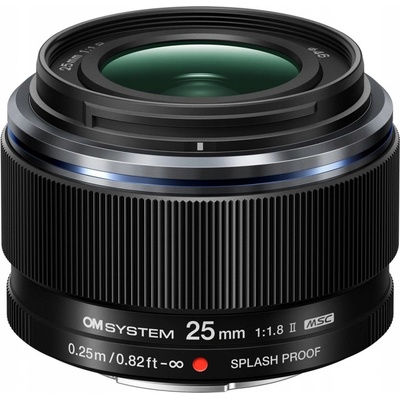 OM System M. Zuiko 25 mm F1.8 II Černý