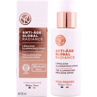 Yves Rocher Anti-Age Global rozjasňující emulze SPF 30 50 ml