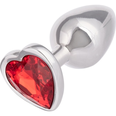 CalExotics Jewel Heart Plug Small Ruby