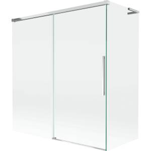 Mexen Rox L душекран с два крила, плъзгащ се 150 + 70 x 150 см, прозрачен, хромиран - 8C9L-150-070-01-00 (8C9L-150-070-01-00)
