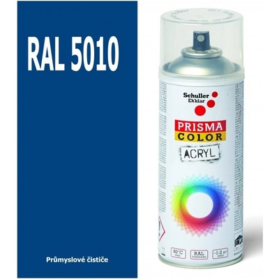 Schuller Ehklar Sprej modrý lesklý 400ml, odstín RAL 5010 barva enciánová modrá lesklá, barvy ve spreji PRISMA COLOR 91010