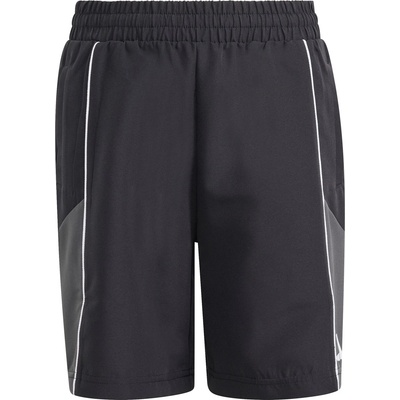 Adidas Детски къси панталони adidas Kid's Color Block Woven Shorts - Black / Grey Six / White - размер 140 (EU) (701-4769-0112)