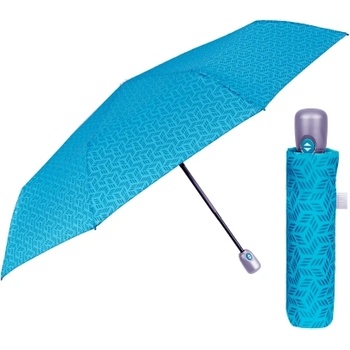 Дамски сгъваем автоматичен чадър Open-Close | Perletti Time 26418 | Светлосин