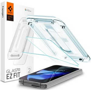 Spigen Glass tR EZ Fit (2 броя предпазни покрития), прозрачен - Google Pixel 9 Pro Fold (AGL07873)