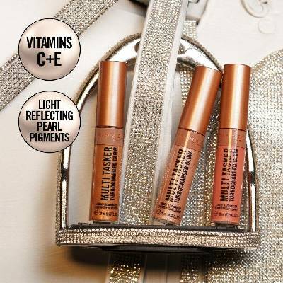 Rimmel Multi-Tasker Turbocharged Glow tekutý rozjasňovač 008 It's Giving Bronze 10 ml