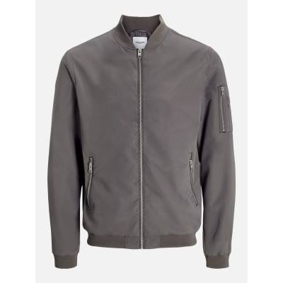 Jack and Jones Яке Jack and Jones Men's Rush Plus Size Long Sleeve Bomber Jacket - Castlerock