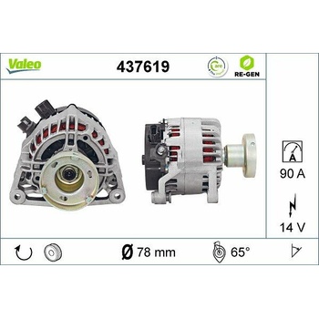 Alternátor VALEO 437619
