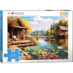 EUROGRAPHICS Пъзел Eurographics от 24 XXL части - Вила на езерото (67246016)