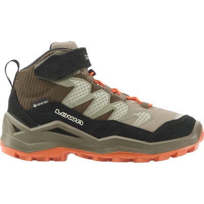 Lowa Детски туристически обувки Lowa Kid's Maddox Pro GTX Mid VC Walking boots - Olive / Black - размер 29 (EU) (702-4383-0717)