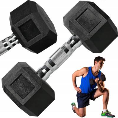 Activ Space Potažené pogumované činky s pevnou váhou 1 x 7,5 kg
