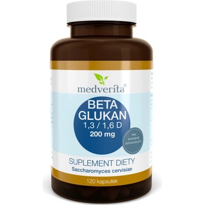 Medverita beta glucan 1,3 / 1,6 d 200 mg 120 kapsúl