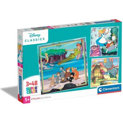 Clementoni 3x48ч. Пъзел DISNEY CLASSICS (1010727F)