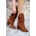 Moda Trend Дамски боти с ток - Таба 300630 (300630_Светло кафяв)