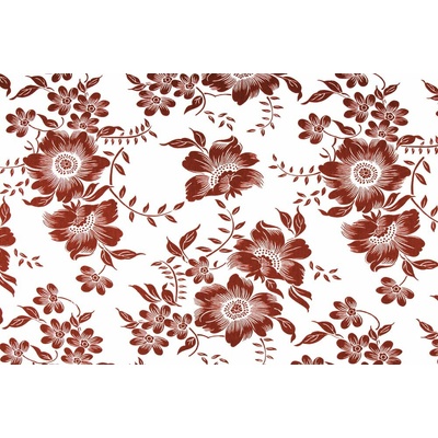 Bavlněná látka Flowers bílobordo šíře 160 cm METRÁŽ