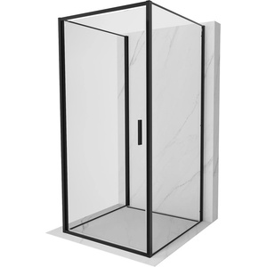 Mexen Exo-B 3S душ кабина с три стени, 70 x 70 см, прозрачна, черна - 817-070-070-70-00-3S (817-070-070-70-00-3S)