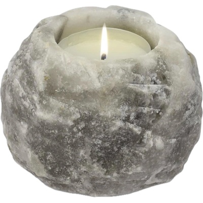Himalaya Salt Dreams Свещник от хималайска сол Himalaya Salt Dreams - Сив, 400 g (240961)