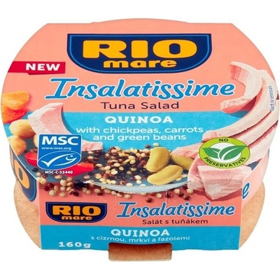 Rio Mare Insalatissime šalát s tuniakom quinoa s cícerom, mrkvou a fazuľami 160 g