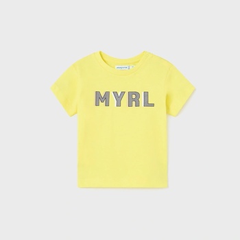 MAYORAL Тениска с къс ръкав basic за бебе момче в лимонено жълто Майорал