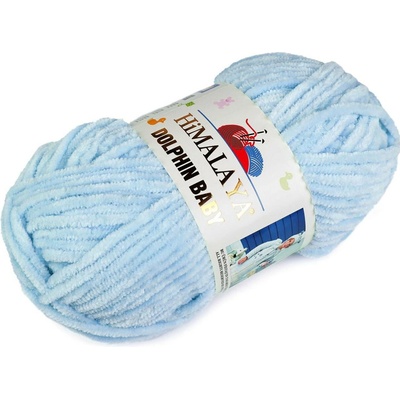 Pletací žinylková příze Dolphin Baby 100 g Varianta: 7 (80306) modrá světlá, Balení: 1 ks 49488/120346/230196