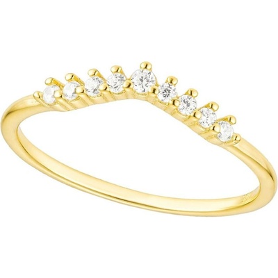 Olivie Stříbrný prstýnek ŠIPKA GOLD 8842
