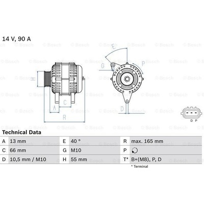 Alternátor BOSCH 0 986 082 430