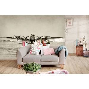 DIMEX ART Самозалепваща се флизелинова фототапета тежък бомбардировач 375 x 250 см