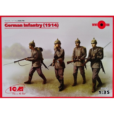 ICM German Infantry 1914 4 figúrky 1:35