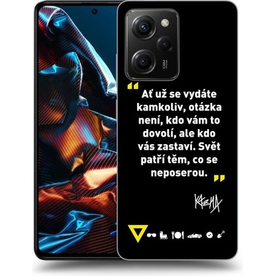 Pouzdro Picasee ULTIMATE CASE Xiaomi Poco X5 Pro - Kazma - SVĚT PATŘÍ TĚM, CO SE NEPOSEROU