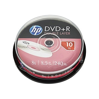 1/2 HP DVD+R 8,5GB 8x, cakebox, 10ks (DRE00060-3) – Zboží Živě