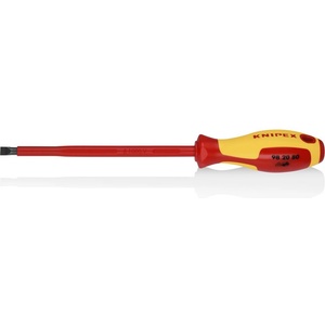 KNIPEX Отвертка шлиц 8.0, VDE 1000V жълто-червена ръкохватка 295мм, - K982080 (K982080)