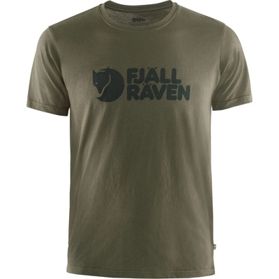 Fjällräven Мъжка тениска Fjällräven Fjällräven Logo T-shirt - Dark Olive - размер XS (016-6755-0111)