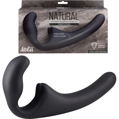 Страплес страп-он, гъвкав и адаптивен - Natural Temptation Black (5011-02LOLA)