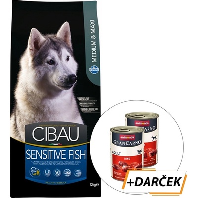 Cibau dog Adult sensitive fish Medium & maxi 12 kg