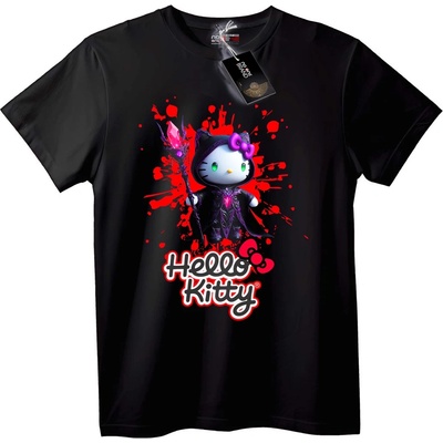 NOONEBRAND Тениска Hello Kitty готик - 3XL, Black