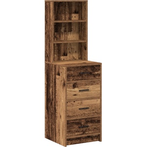 vidaXL Висок шкаф Старо дърво 40 x 41 x 135 см Инженерна дървесина (865053)