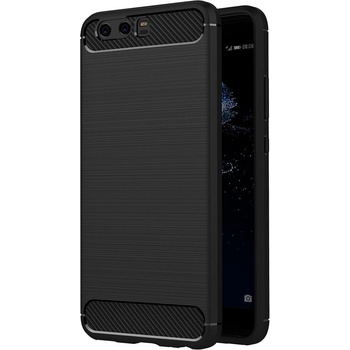 Techsuit Carbon Silicone puzdro pre Huawei P10 Plus – čierne