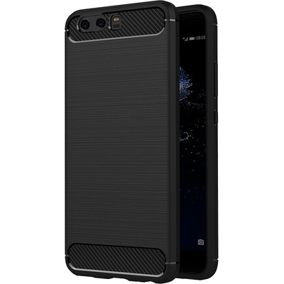 Techsuit Carbon Silicone puzdro pre Huawei P10 Plus – čierne