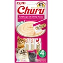 Granule pre mačky INABA Churu Tuna with shrimp flavour 4 x 14 g