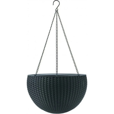 Keter Závesný kvetináč Sphere antracit pr. 35 cm